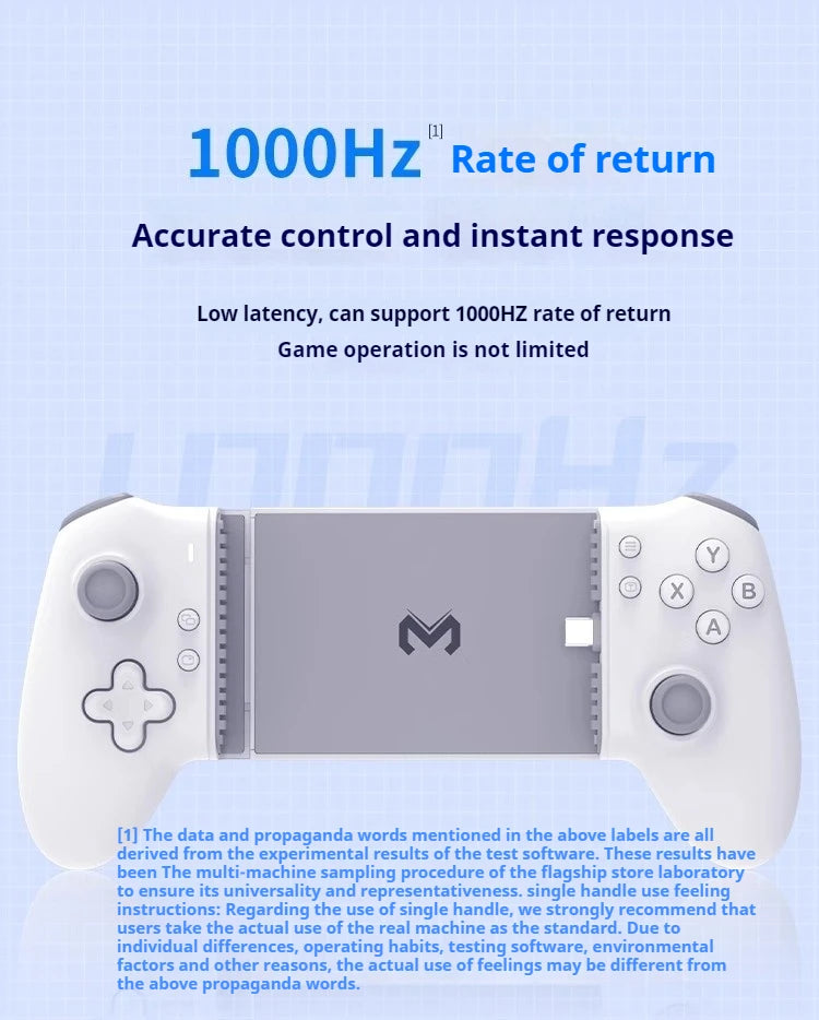 Memo S3 Gamepad Type-C Mobile Phone Controller Hall Effect Stretching Handle Stick Joystick Android Ps Cloud Game Customized