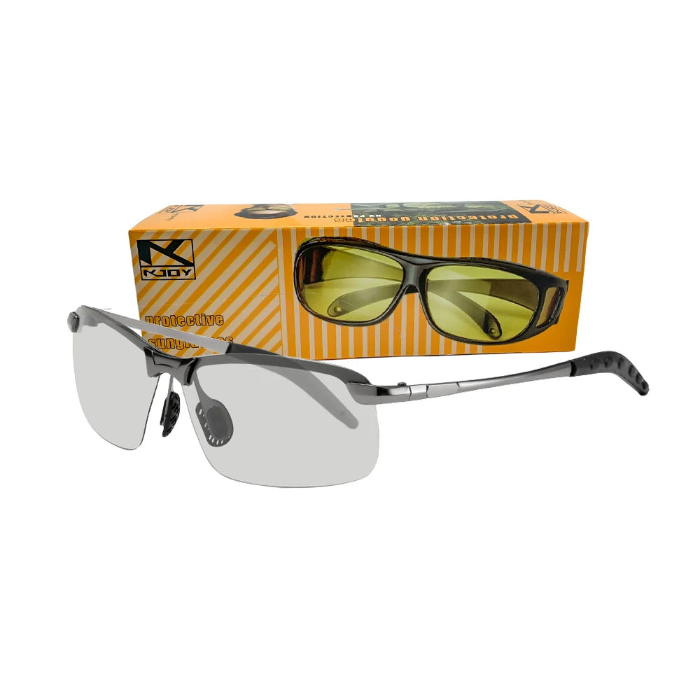 Photochromic Sunglasses Men Polarized Driving Chameleon Glasses Male Change Color Sun Glasses Day Night Vision Driver Eyewear