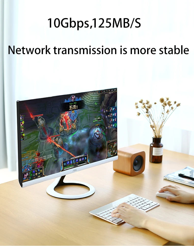 Ethernet Cable Cat6 Flat cable Gigabit High Speed 1000Mbps Internet Cable RJ45 Shielded Network LAN Cord for PC PS5 PS4 PS3 Xbox