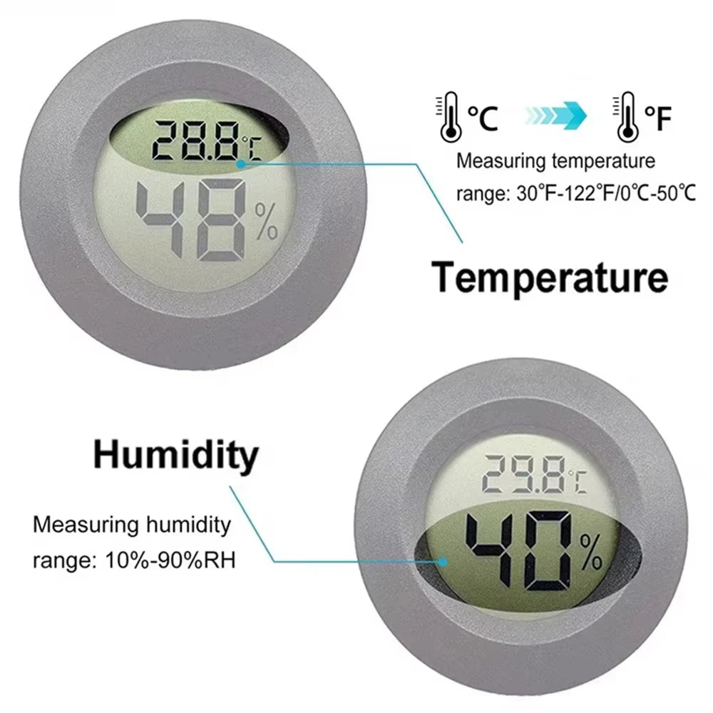 4PCS LCD Digital Thermometer Hygrometer Indoor Room Electronic Temperature Humidity Meter Sensor Gauge Weather Station Home ﻿