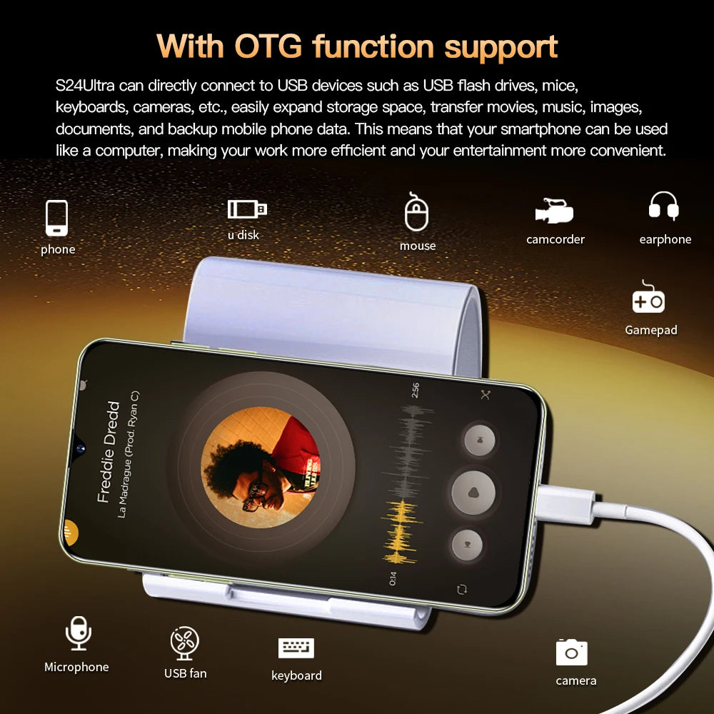 HOT 2025 new S25 Ultra original intelligent 5G dual card dual standby Android 14 system global version phones 7800mAh battery
