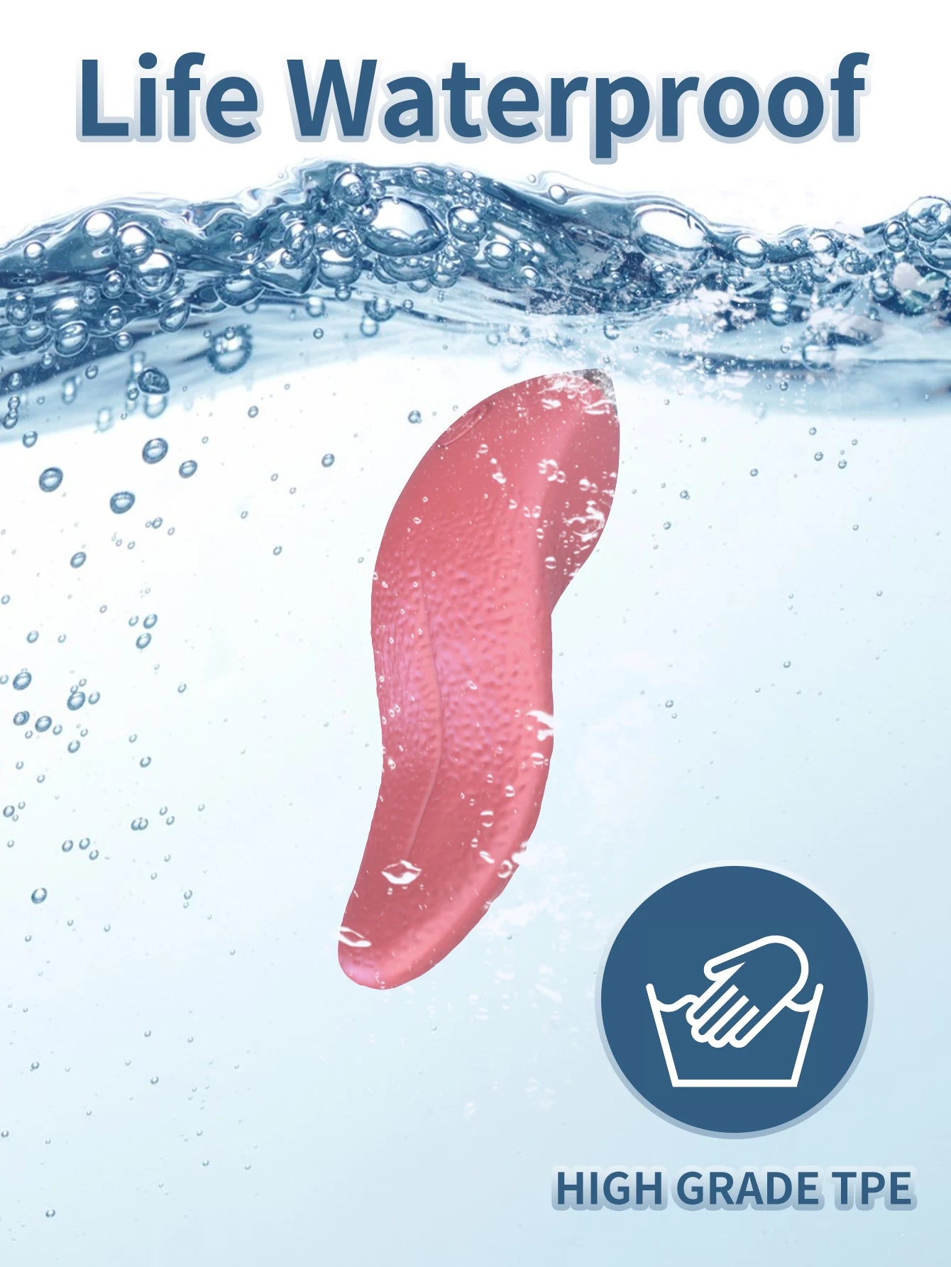 10 Vibration Modes and 10 French Kissing Modes Realistic Heating Tongue Vibrator,USB Charging Waterproof Sex Toys for Women Clit