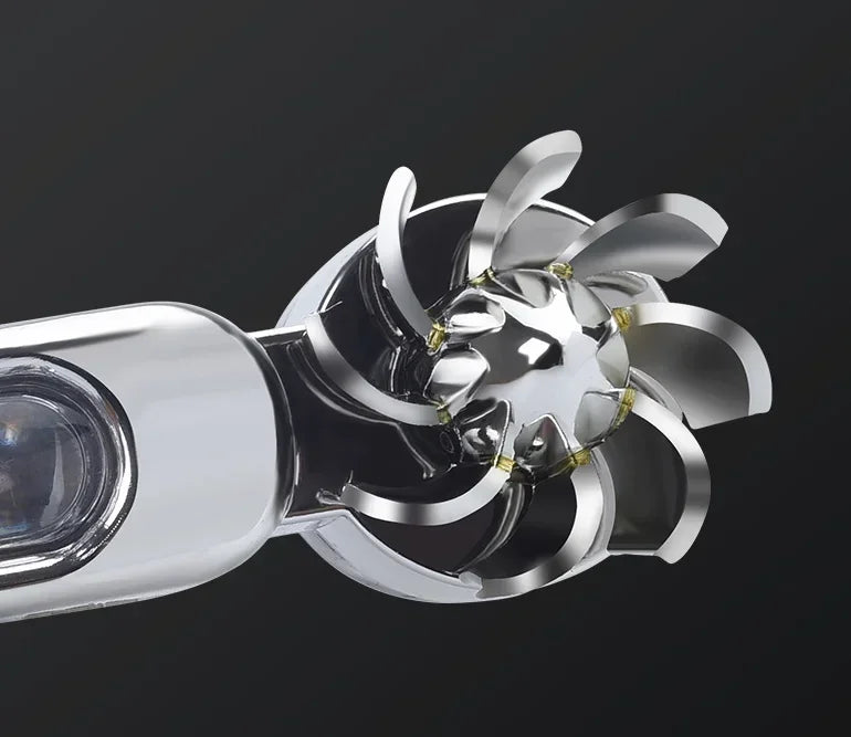 2pcs Car Wind Power Daytime Running Light LED Front Center Net Auxiliary Light Auto DIY Decoration Supplies Wind Energy Lamp