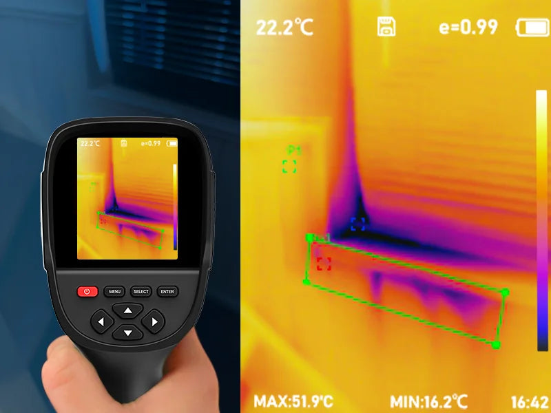 GW256 Thermal Imaging Camera for Water Pipe Leak and Power Electrical PCB Test 256*192 Handheld Thermal Imaging Cameras