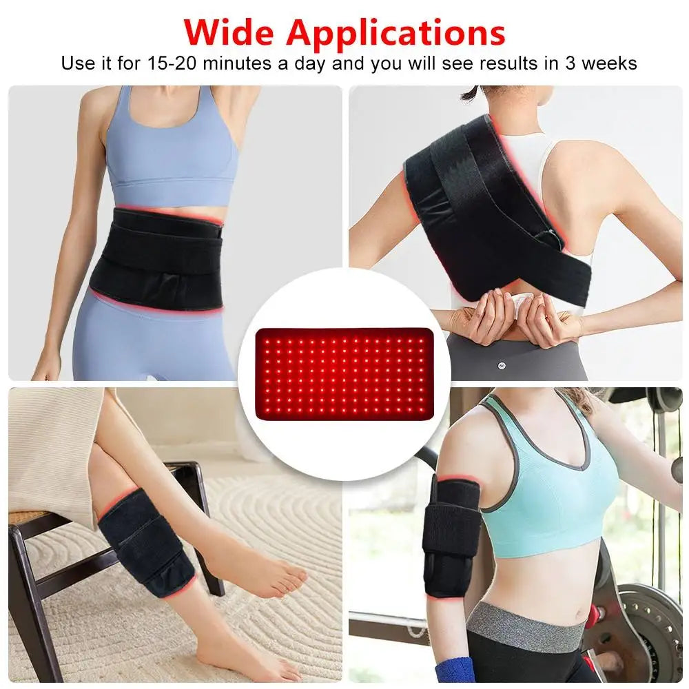 Wholesale LED Red Light Therapy Belt 660&850 nm Infrared Light Therapy Pad for Deep Therapy for Body Joint Muscle Pain Relief