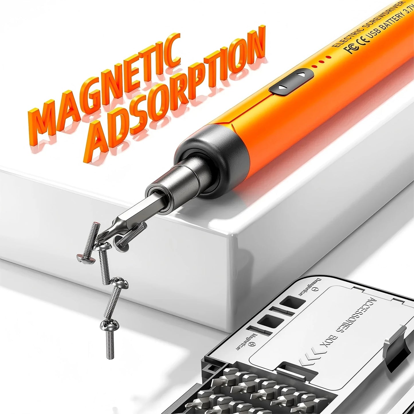 46 in 1 Electric Precision Screwdriver Set Portable Screwdriver Set Power Tool Kit Magnetic Screw Kit for Watch Phone Repair