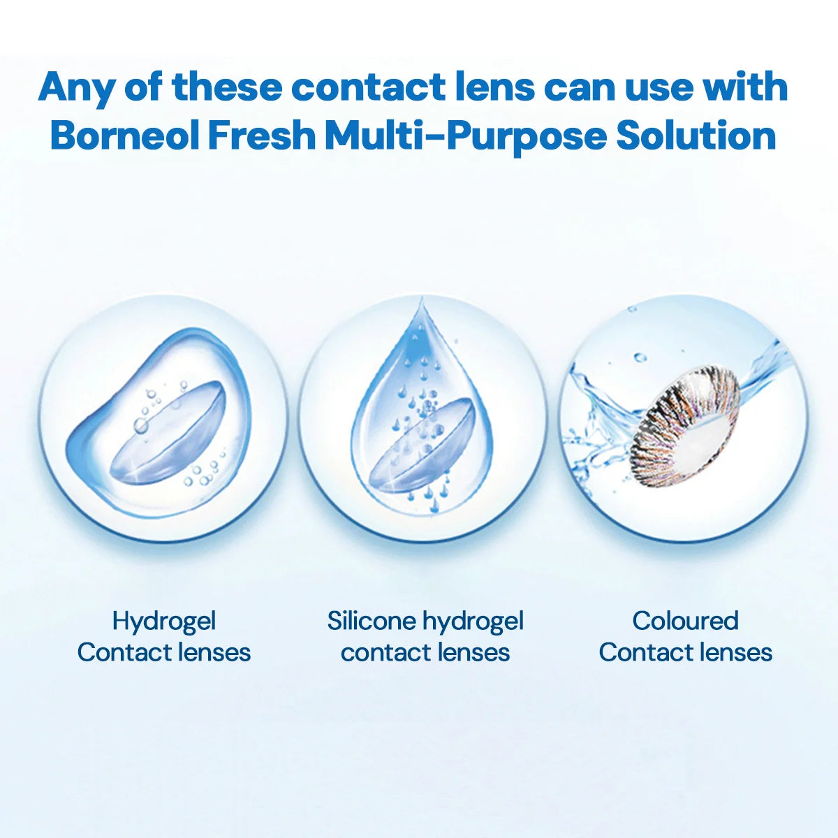 Brand New Contact Lenses Solution Nursing Borneol 60ml for Eyes Contact Lenses Water Pupil Cleaning Health Care Lenses Solution