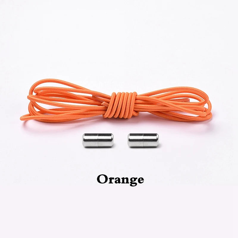 Elastic Laces Sneakers Round Shoelaces without ties Rubber No Tie Shoe laces Shoes Kids Adult Quick Shoe lace Rubber Bands
