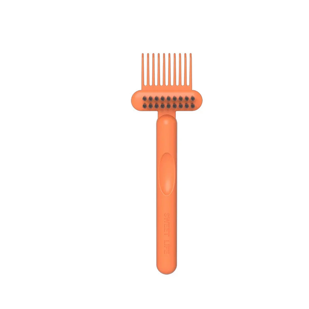 2In1 Hairbrush Comb Cleaning Brush Cleaner Rake Comb Embedded Tool Mini Hair Dirt Remover for Removing Hair Dust Home Salon Use