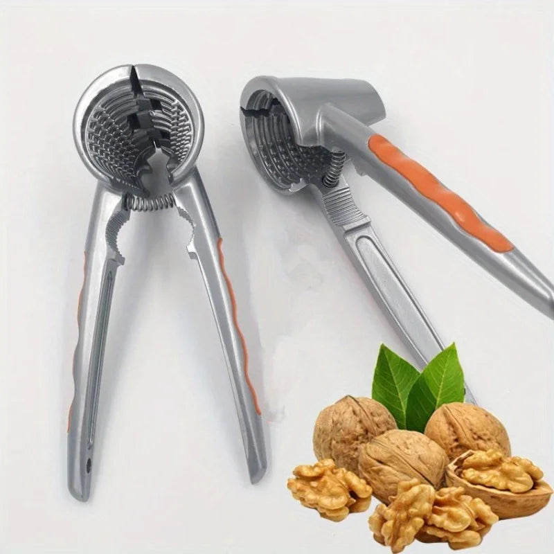 1pc Ergonomic Nutcracker - Multi-functional Double Headed Walnut and Hazelnut Cracker