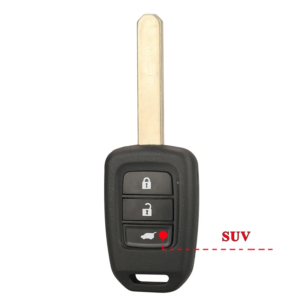 jingyuqin 10pcs/lot Car Key Shell 2/3/4 Button for Honda Civic City Fit HR-V XR-V Auto Remote Fob Case