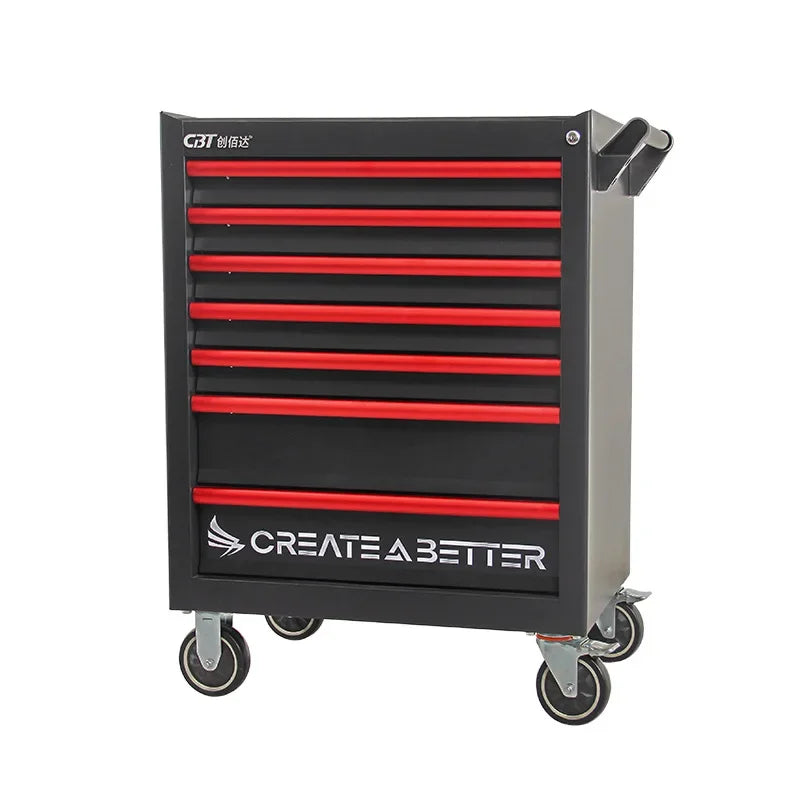 2025 hot saleAuto repair tool cart Drawer type parts cabinet Mobile trolley Hardware storage cabinet Heavy tool cabinet Cross-bo