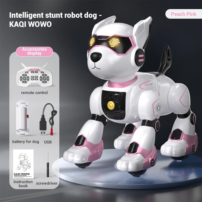 Brand New JJRC R27 Remote Control Robot Dog Voice Control Intelligent Talking Walking And Dancing Light Play Cute Children Gifts