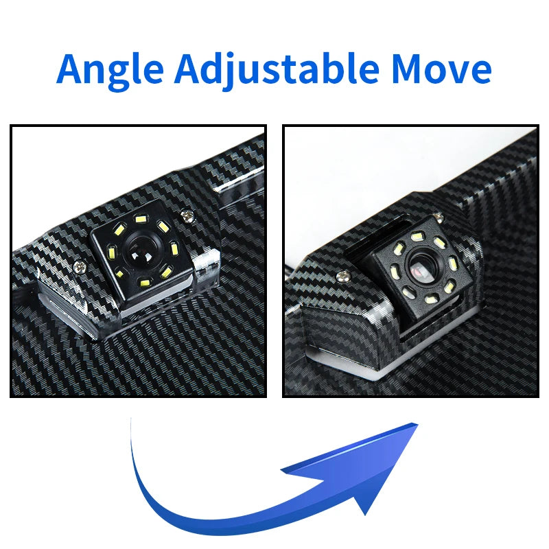 SINOVCLE Car Rear View Camera EU European License Plate Frame Waterproof Night Vision Reverse Backup Camera 4 Or 8 LED light
