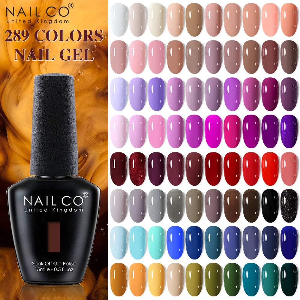 NAILCO Gel Nail Polish 15ml Nail Art Vernis Semi Permanent Soak off UV Gel Polish Gel Manicure Nail Varnish Nail Color Ongles
