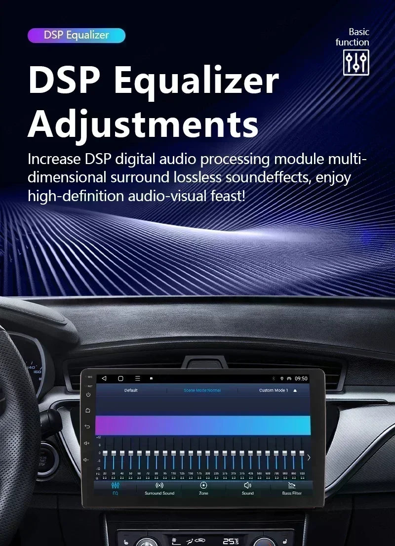 BOSSCAR Car Radio 2Din Android Carplay Universal 7"9"10" Touchscreen Multimedia Video Player Wireless GPS FM MP5 MP4 Autoradio