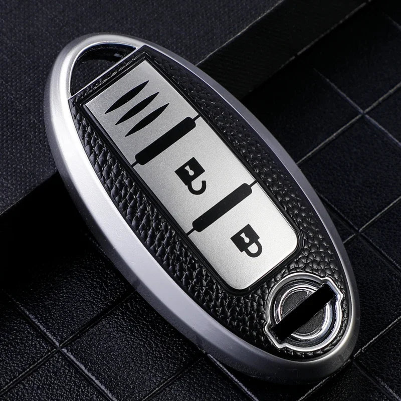 Leather TPU Shell Car Key Cover Case for Nissan Qashqai J10 J11 X-Trail T31 T32 Kicks Tiida Pathfinder Murano Note Juke Infiniti