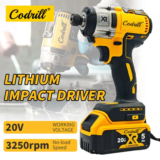 For Dewalt 20V Battery PIN Electric Impact Driver Drill 3250RPM Speed Brushless Motor Electric Screwdriver 20V Power Tools