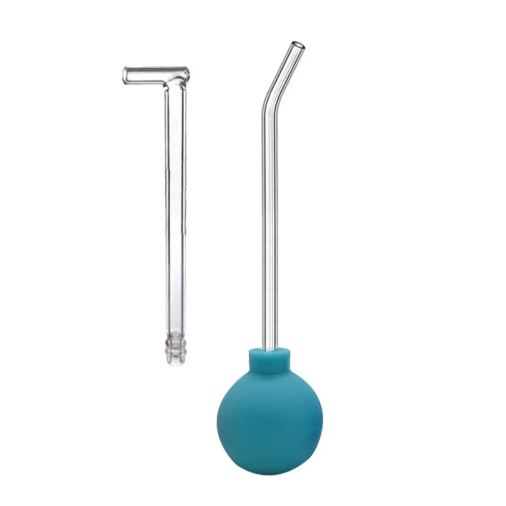 Oral Calculus Remover Tonsil Stone Cleaning Kit 15 ° 90 ° Curved Glass Tube Manual Suction Ball Tonsil Cleaner Removes Stones
