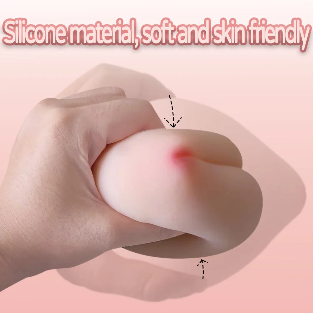 Male Masturbation Cup Peach Butt Mold Real Pocket Pussy Vagina for Men Breast Like Soft Masturbation Cup Adults Erotic Sex Toys