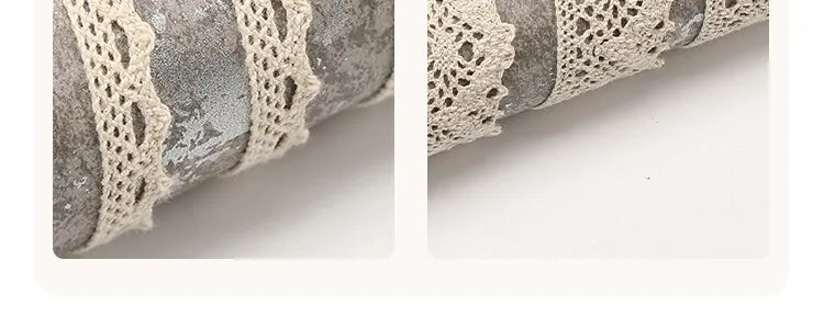 5Meter Roll White Cotton Embroidered Lace Net Ribbons Fabric Trim DIY Decorate Sewing Handmade Craft Materials Bow