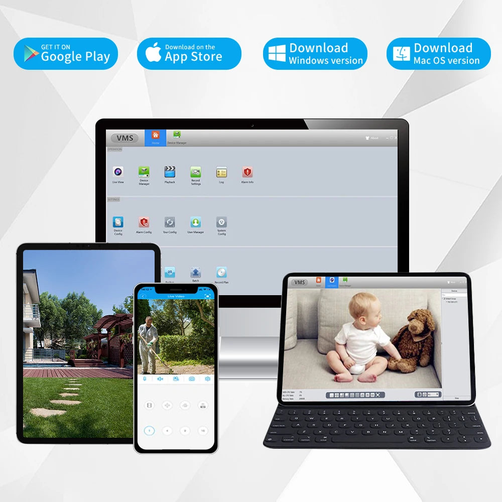 ASECAM 16CH 32CH 4K NVR Video Recorder AI Face Motion Detection Onvif H.265 8MP IP Camera CCTV System P2P Network Xmeye