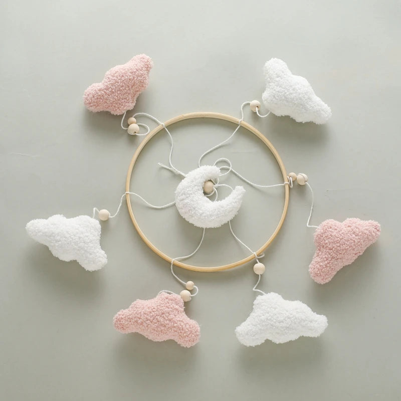 Baby Crib Mobile Bed Bell Toys Musical Rattle Educational Toys Bed Bell Newborn Mobile Bed Bell Bracket Baby Hanging Toys Holder