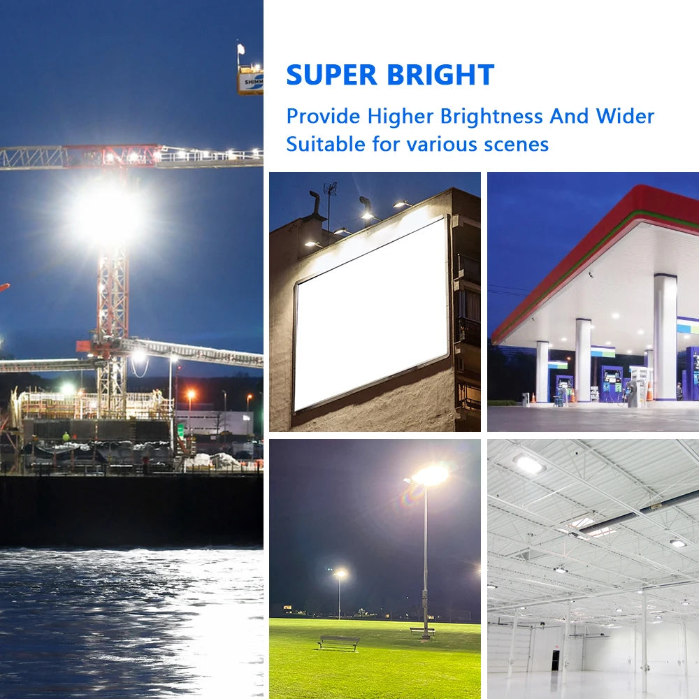 50W 100W 200W 300W 400W 500W LED Flood Light Outdoor Lighting 220V Waterproof IP66 Projector Lighting Spotlight Wall Floodlights