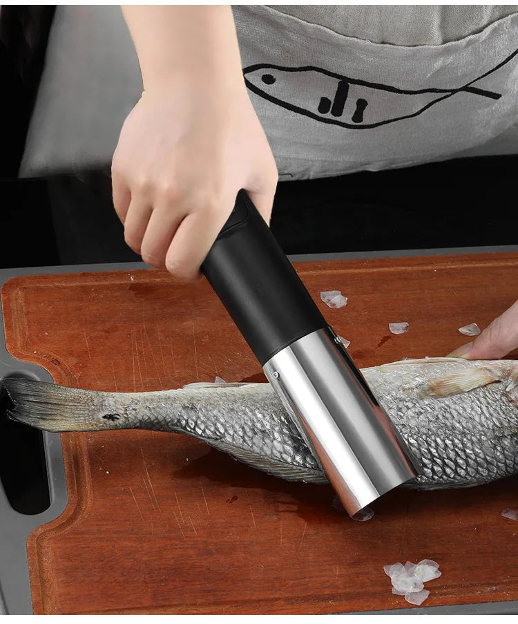 Portable Electric Fish Scraper Waterproof Fish Scale Remover Fish Scale Cleaner USB Rechargeable Fish Scale Knife Seafood Tools