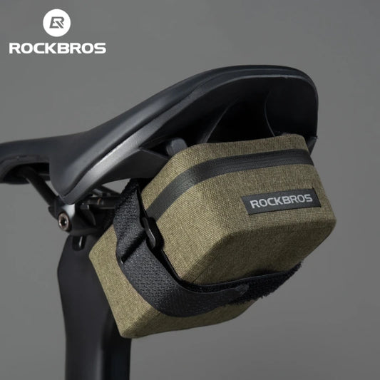 ROCKBROS Bike Saddle Bag Waterproof MTB Road Bike Bag Portable 0.4LMini Tail Bag Lightweight