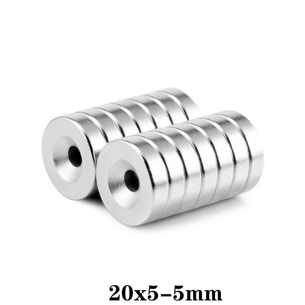 20x5-5 Powerful Round Magnet 20*5 Hole 5mm Suitable For Refrigerators, Offices DIY 20*4-5 18x4-5