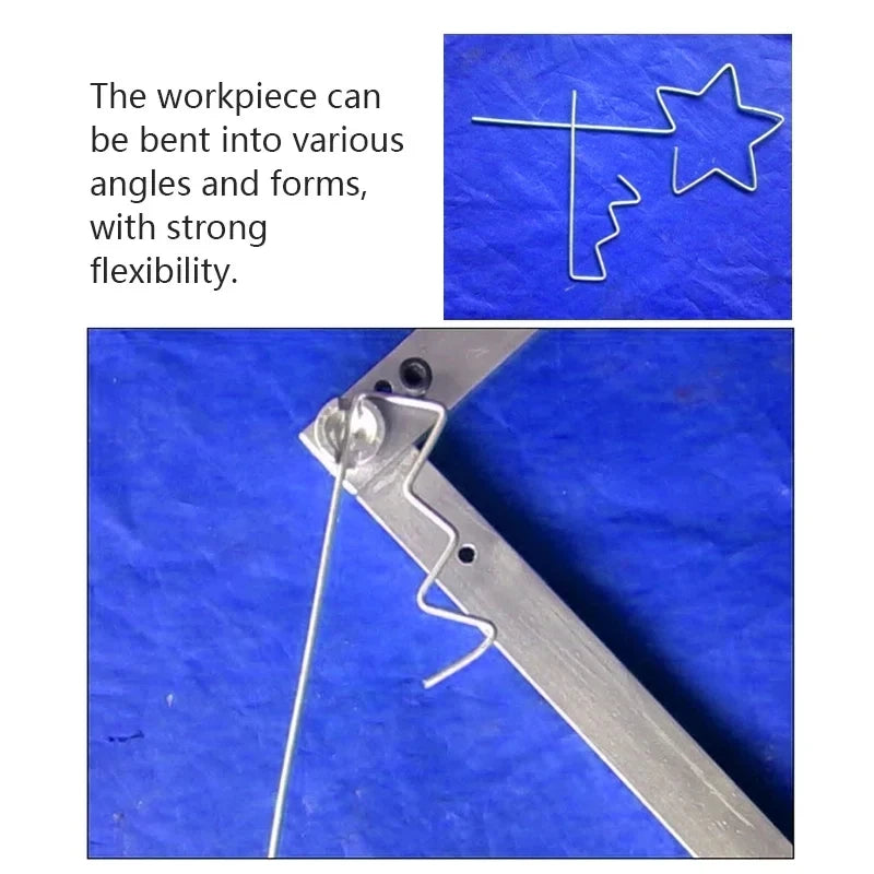 Manual Wire Bending Tool Wire Bending Machine Metal Bar Bending Device Simple Type 2-5mm Reinforced Flat Iron Bender