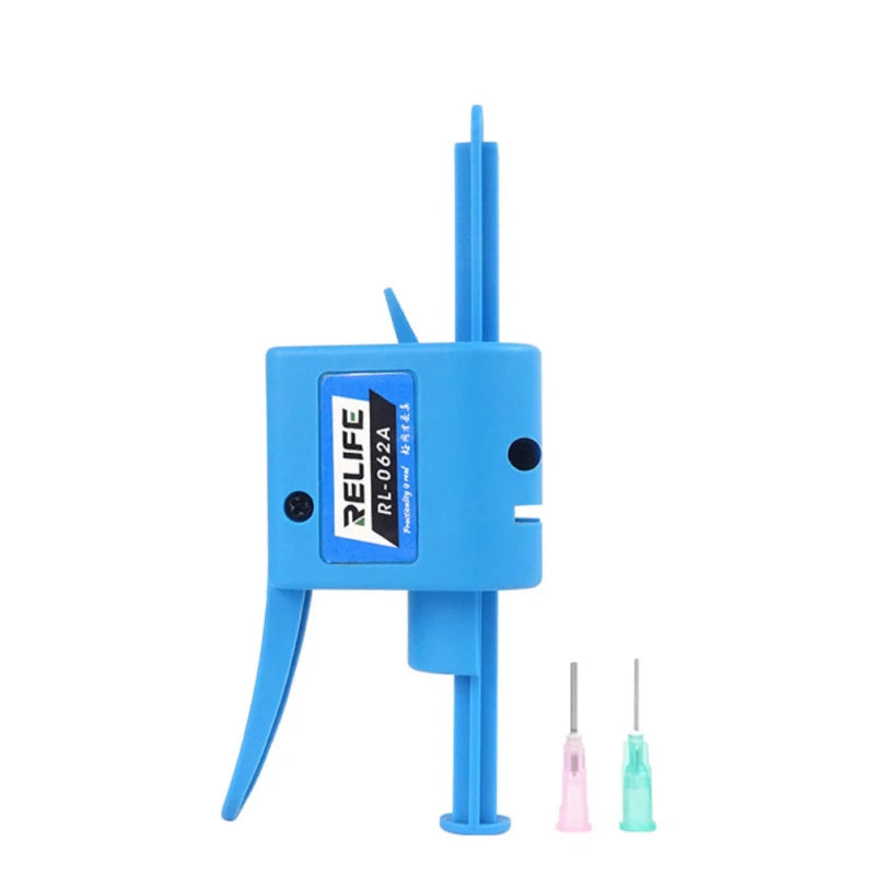 10CC RELIFE RL-062A Welding Oil Needle Booster Manual Glue Gun Press Type Auxiliary Discharge Oil Putter BGA Flux Paste Booster