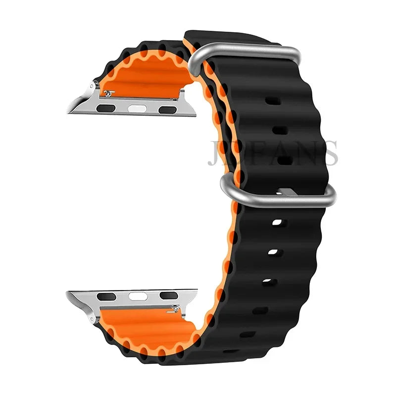 Strap For Apple watch ultra band 49mm 44mm 45mm 41mm 40mm 38mm 44 45 mm 1:1 Original Ocean belt iWatch series 9 8 7 se bands