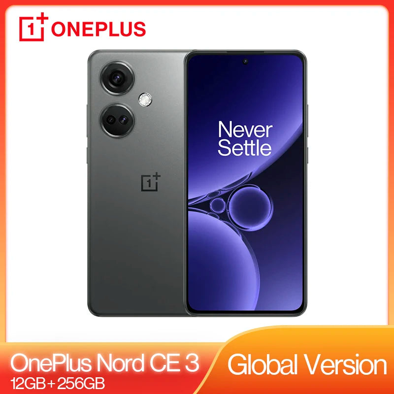 OnePlus Nord CE 3 Global Version 12GB 256GB Snapdragon 782G 50MP Camera 120Hz Fluid AMOLED 80W SUPERVOOC 5000mAh Battery