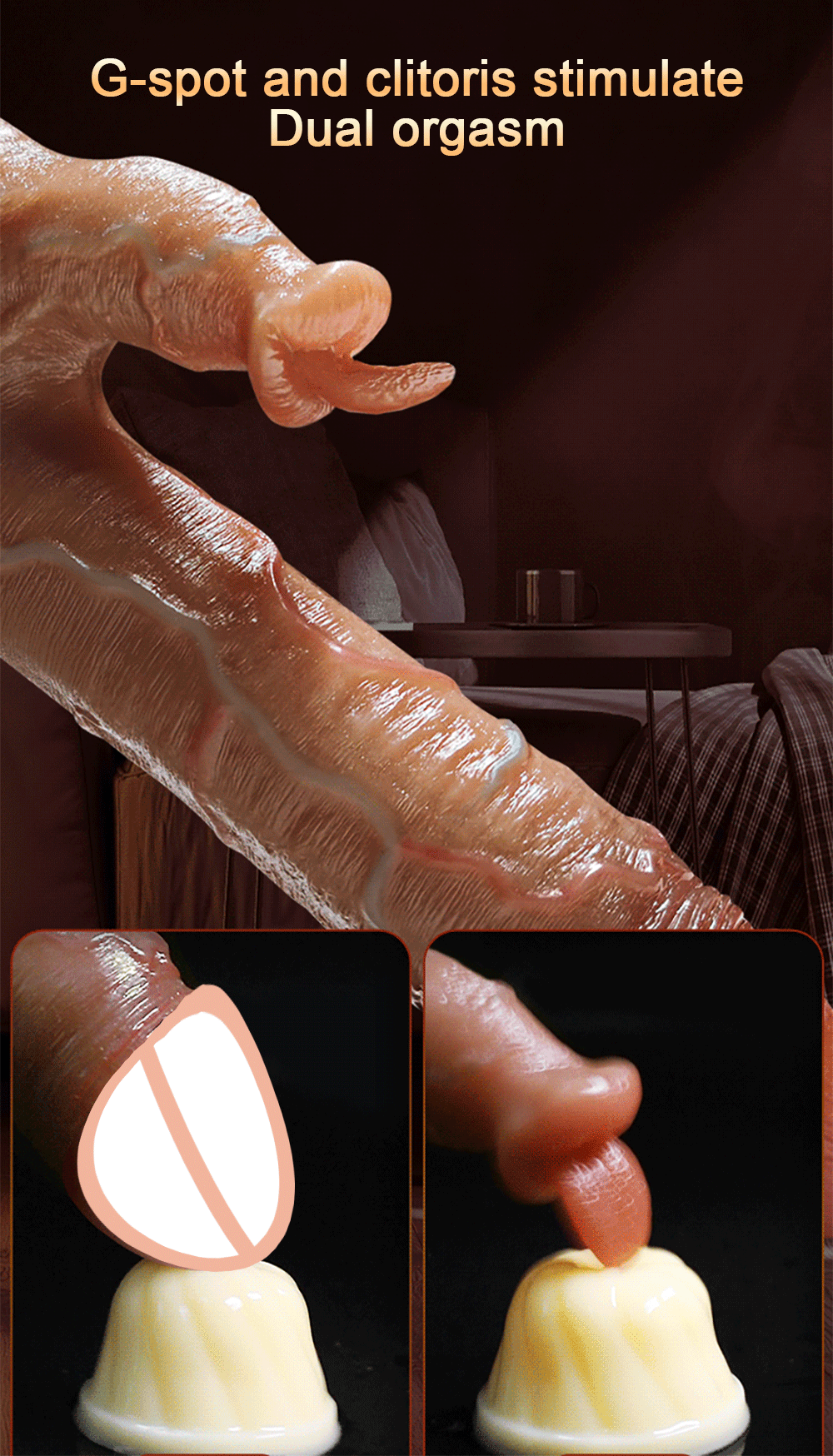 Thrusting Realistic Dildo for Women Big Penis Sex Toys Heating Cock Remote Control Telescopic Vibrators Anal Female Stimulator