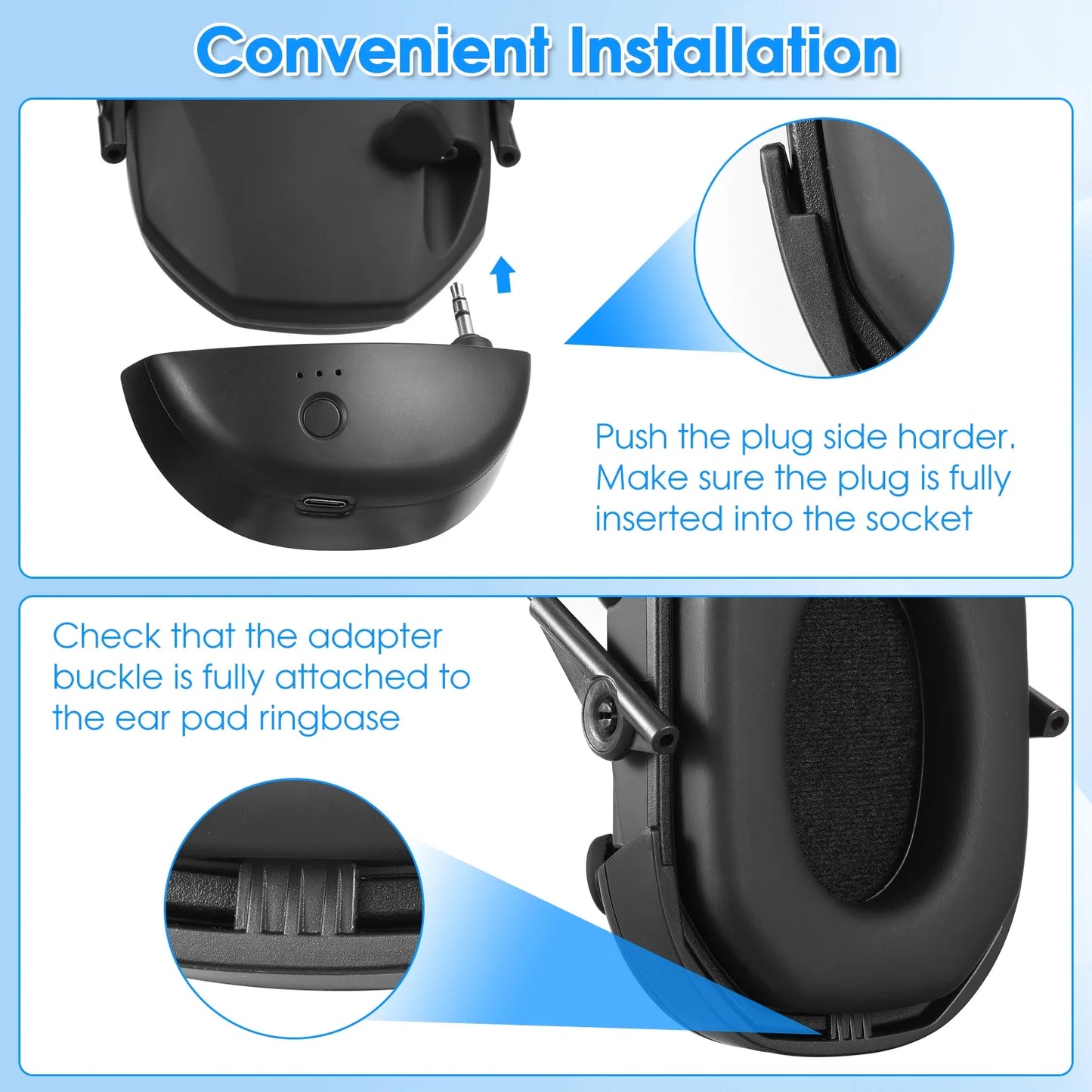 Bluetooth earmuffs Electronic Shooting Ear Protection Headset for hunting Professional Noise Reduction Hands-Free Calling