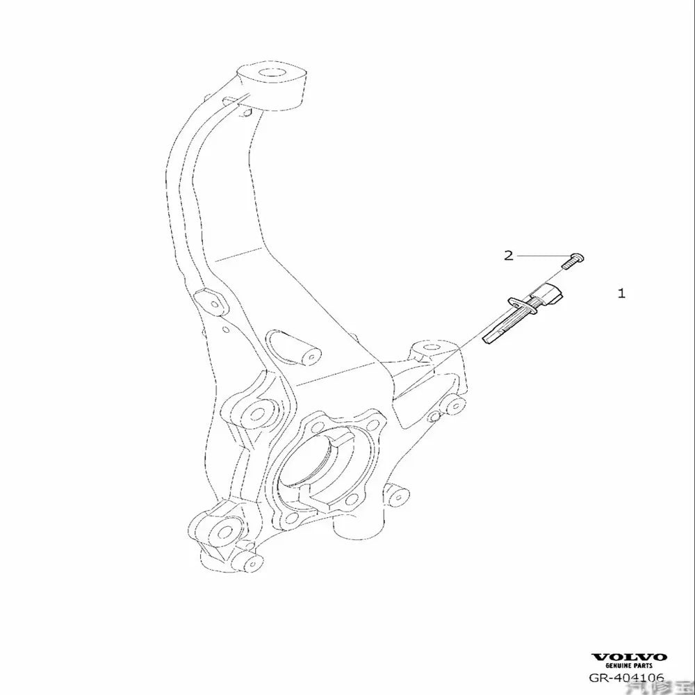 2 Pins Grey ABS Wheel Speed Sensor For XC90 S90 V90 V60 S60 32279594  31362355 31362356 31 362 355