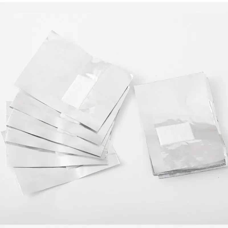 100pcs Bag Aluminum Foil Nail Polish Immersion Nail Polish Nail Removal Wrap Nail Towel Gel Nail Polish Remover Nail Polish Tool