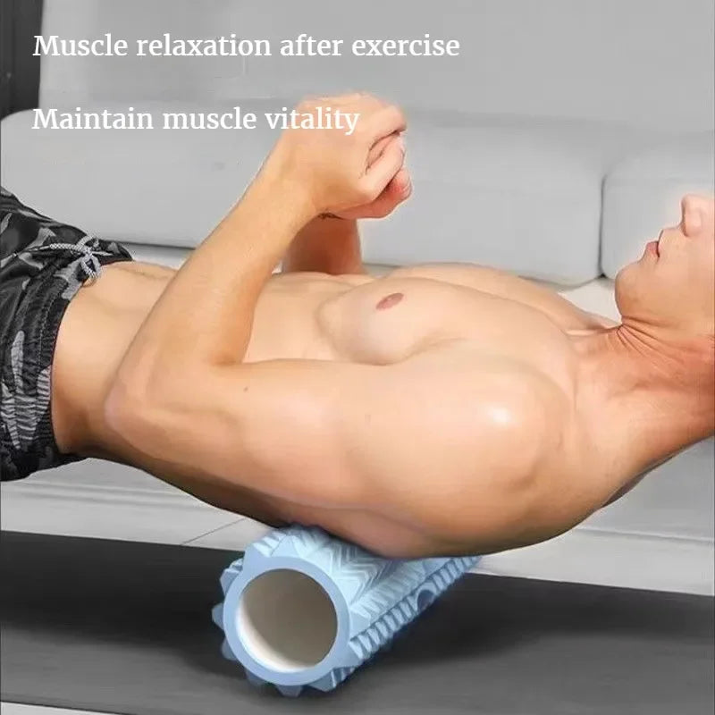 1pc Foam Massage Roller, Hollow Yoga Column Fitness Equipment for Muscle Massage, Physiotherapy and Sports Rehabilitation Rolle