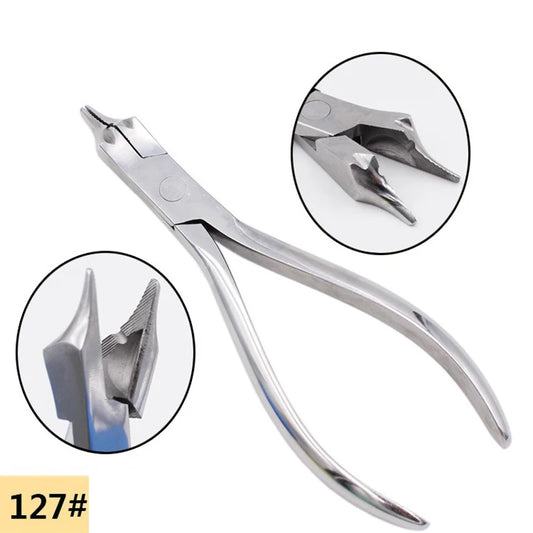 Dental Three Jaws Plier Bending Clasp Making Split Springs Cutting Steel Wire Medical Technical Forcep Orthodontic Dentist Tools