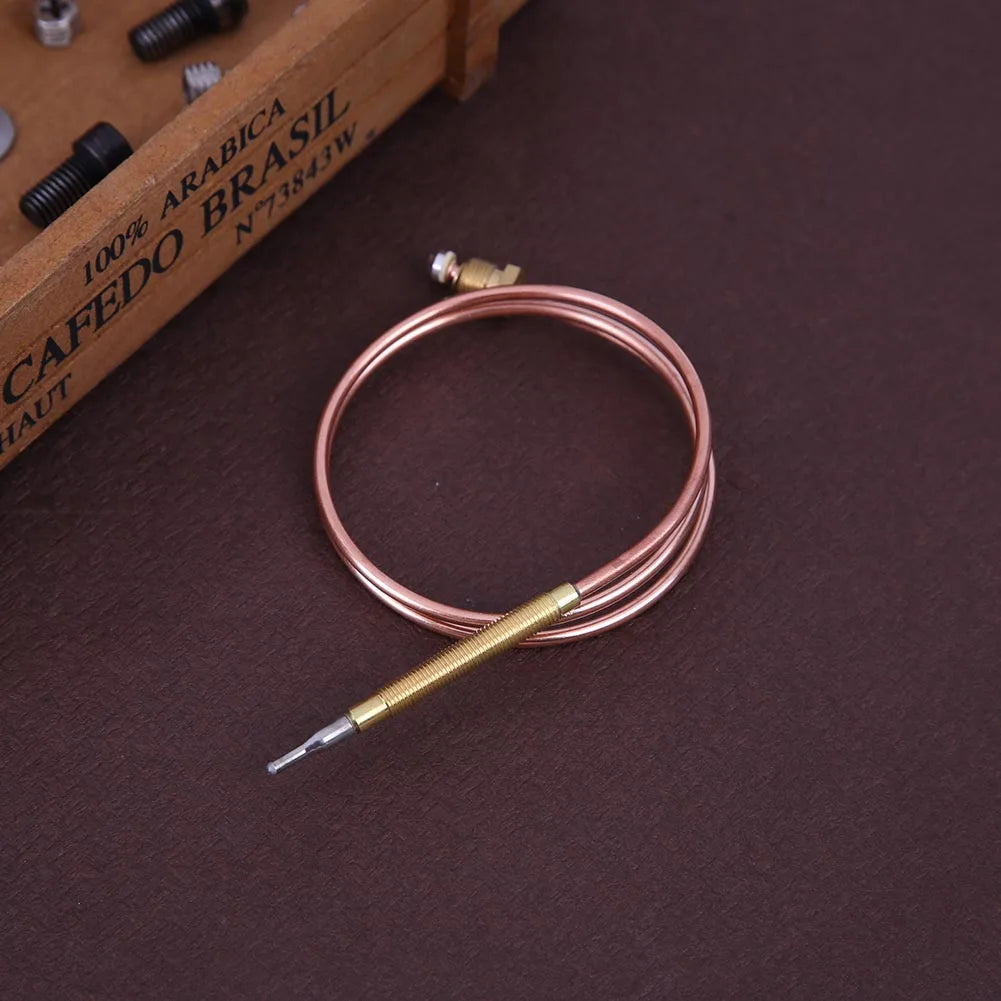 60cm Gas Stove Thermocouple Heater Part Burner Universal Fireplace Replace Adaptors Digital Temperature Controller With 5 Nuts