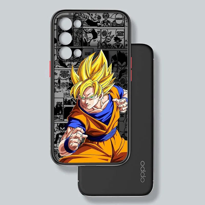 Anime D-Dragon Ball Popular For OPPO Find X3 X5 Lite Pro A98 A94 A93 A79 A76 A58 A57 5G Frosted Translucent Phone Case