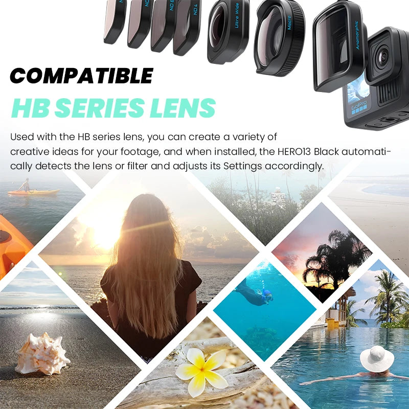 GoPro HERO13 Black Action Camera Go Pro 13 Anti Shake Cycling 5.3K Camera