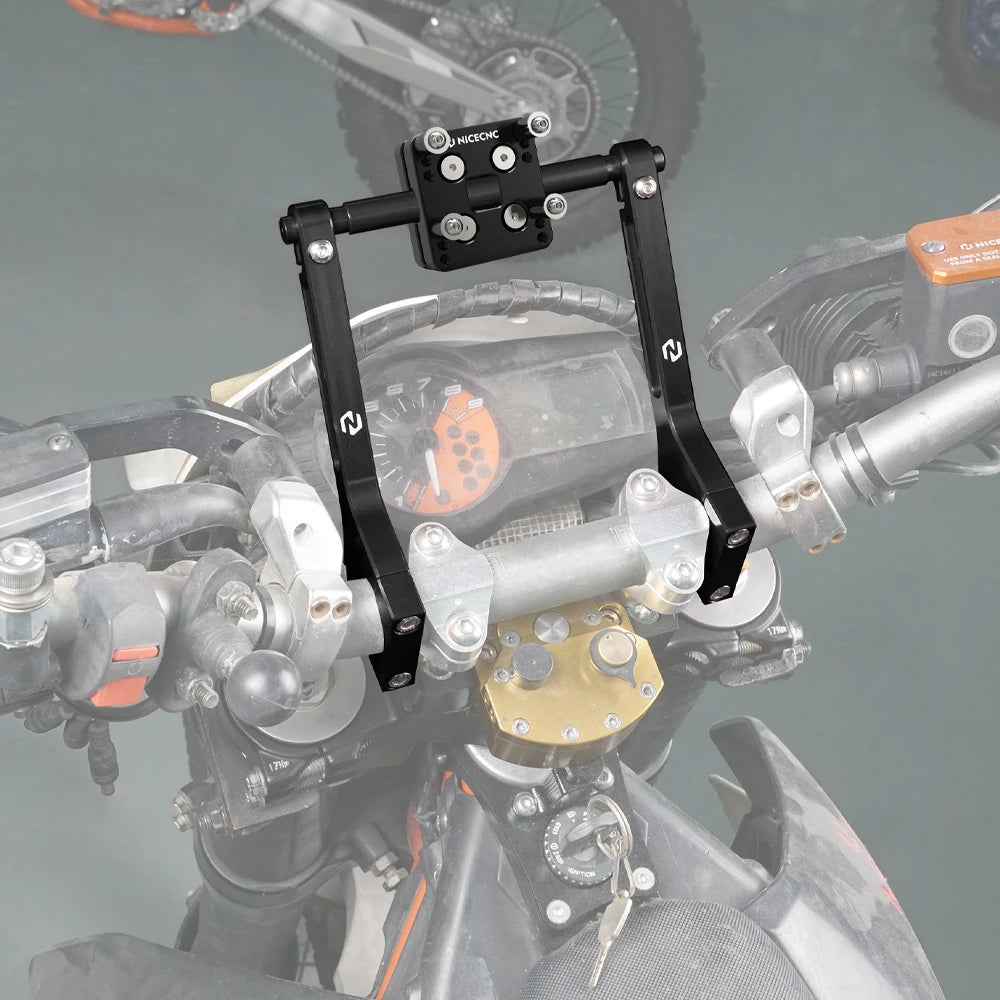 NICECNC GPS Navigator Mount Bracket/Phone Holder AMPS Pattern for KTM SMC 690 SMCR 690 Enduro/R Husqvarna 701 GasGas 700 SM/ES