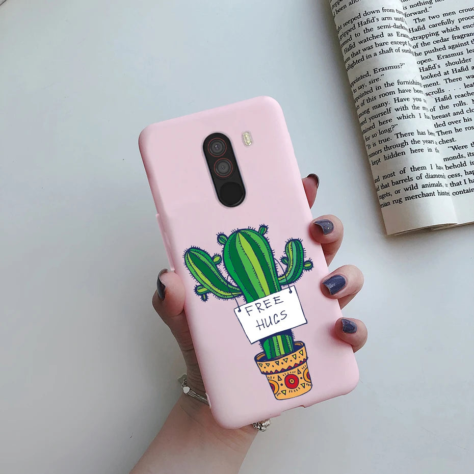 For xiaomi Pocophone F1 Case Poco F1 Cute Cat Cartoon Cover Silicone Soft TPU Phone Case For xiaomi Pocophone F1 Global F 1 Case