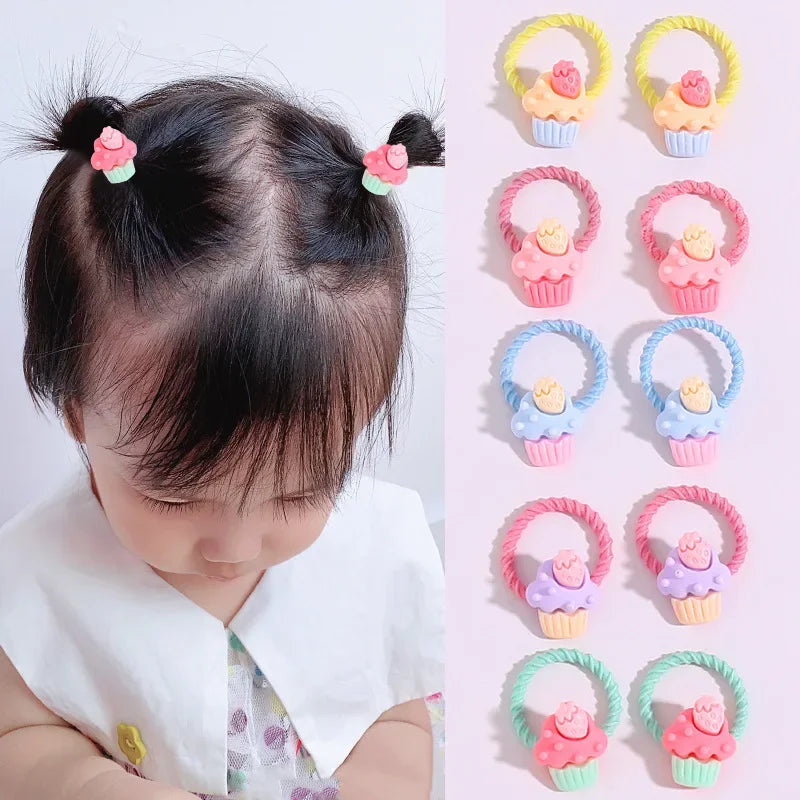 Children's Rubber Bands Do Not Harm Hair Girl Headbands Korean Baby Accessories Rings Tie Rubber Bands Little Girl Headbands