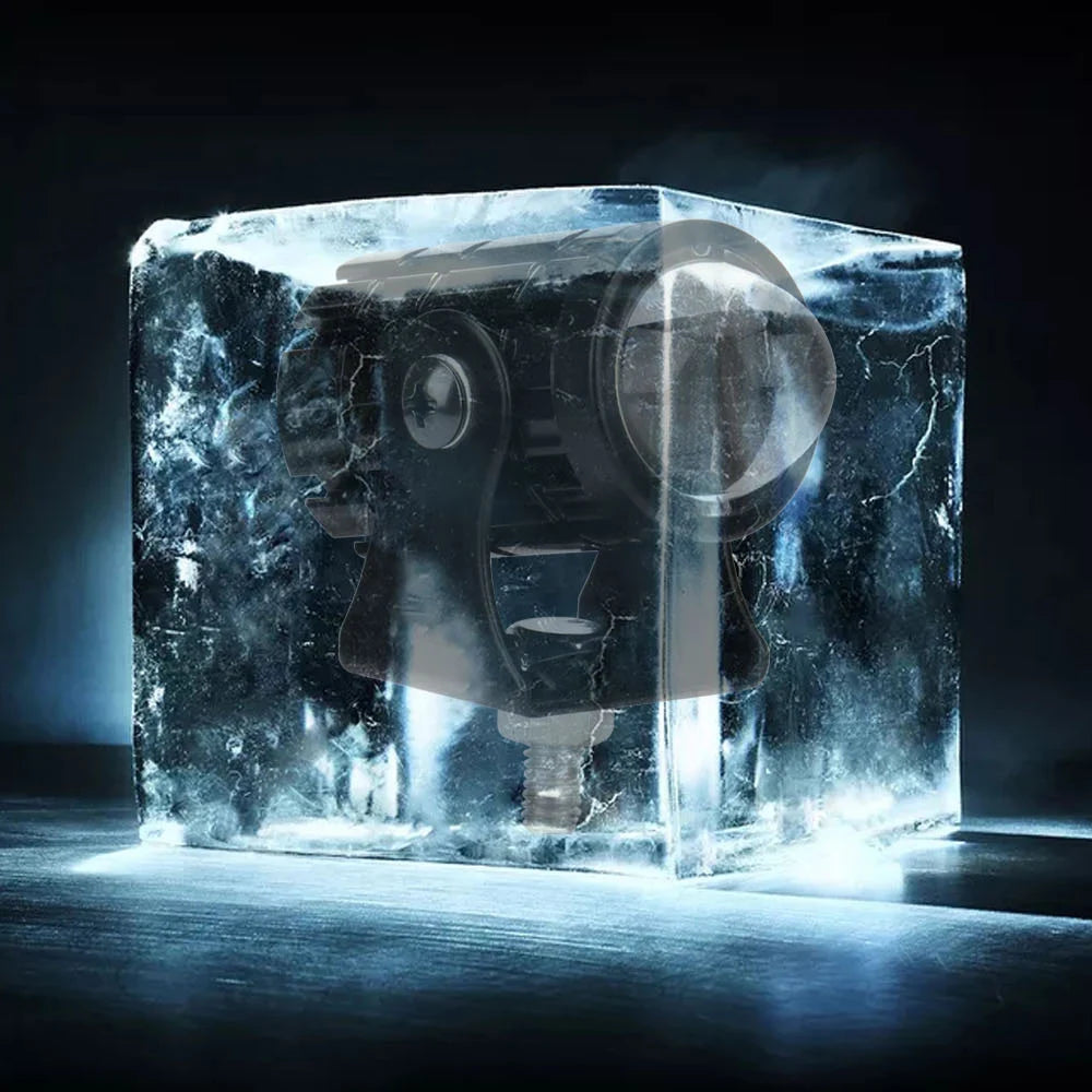 Motorcycle Mini Driving Light Dual Colo for Headlight Auxiliary Spotlight Lamp R ATV Scooter Moto Fog Light Accessories 12V