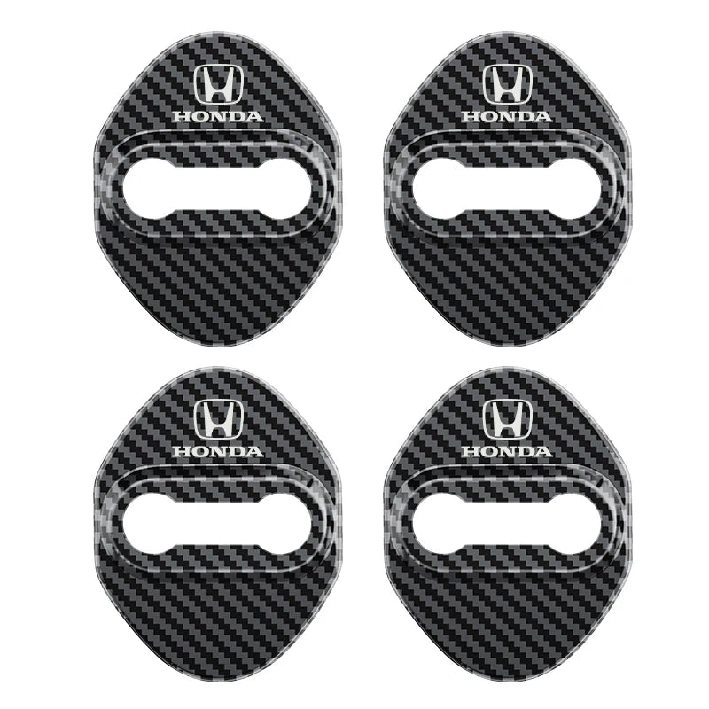 4Pcs Car Door Lock Cover Stainless Steel Protector Cap For Honda Odyssey Spirior CR-V Civic HR-V City Accord