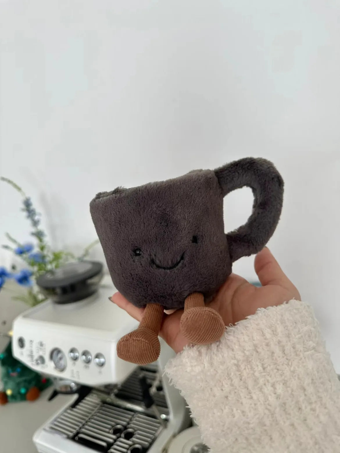 Jelly Cat Plush Fun Coffee Cup Cute Plush Toy Soothing Sleep Plush Doll Trendy Gift Plush Doll Cute Backpack Plush Pendant